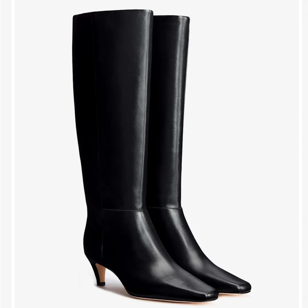 Reformation Remy Black Leather Boots